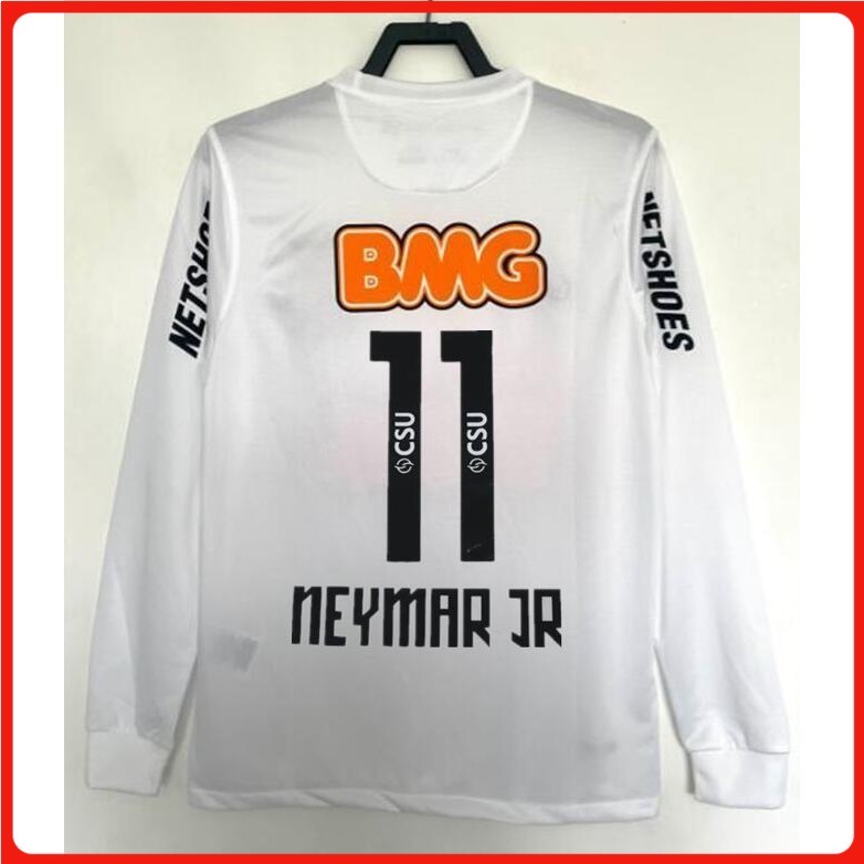 Retro: เสื้อฟุตบอลแขนยาว Santos ปี 2013 # NEYMAR JR