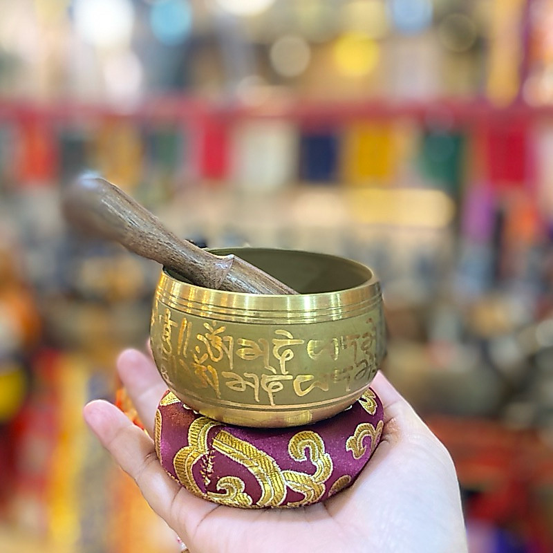 ขันทิเบต singing bowl 8 cmเสียงดี#พร้อมส่งในไทย#
