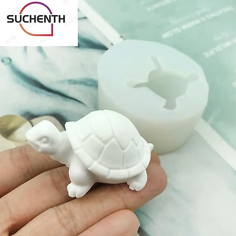 Suchenth ซิลิโคนเรซิ่น รูปเต่า ยิปซั่ม ดินเผา สําหรับบ้าน