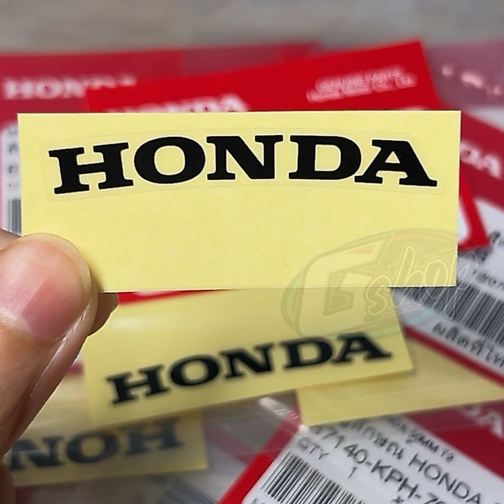 สติ๊กเกอร์ Honda Wave125i สีดำ(50มม.) ติดฝาปิดท้ายเบาะ (87140-KPH-700ZB)