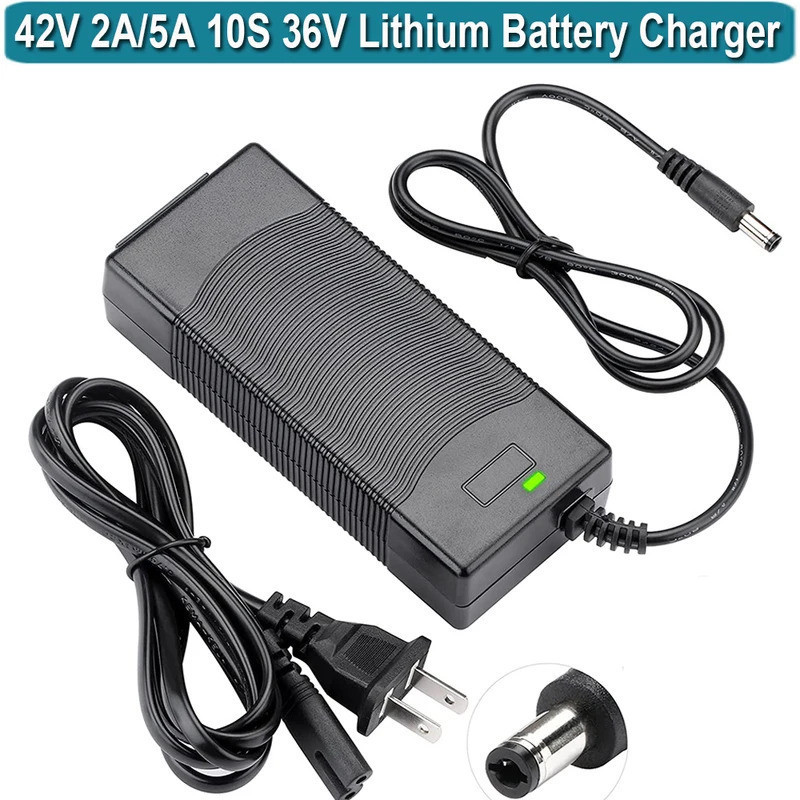 42V 2A 5A เครื่องชาร์จแบตเตอรี่ลิเธียมสําหรับ GOTRAX GXL V2, G2, G3, G4, Apex, Glider, XR Elite, XR 