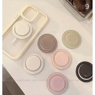 Universal Round Magnetic Phone Holder for Phone Foldable Ring Grip Stretchable Desk Stand Color