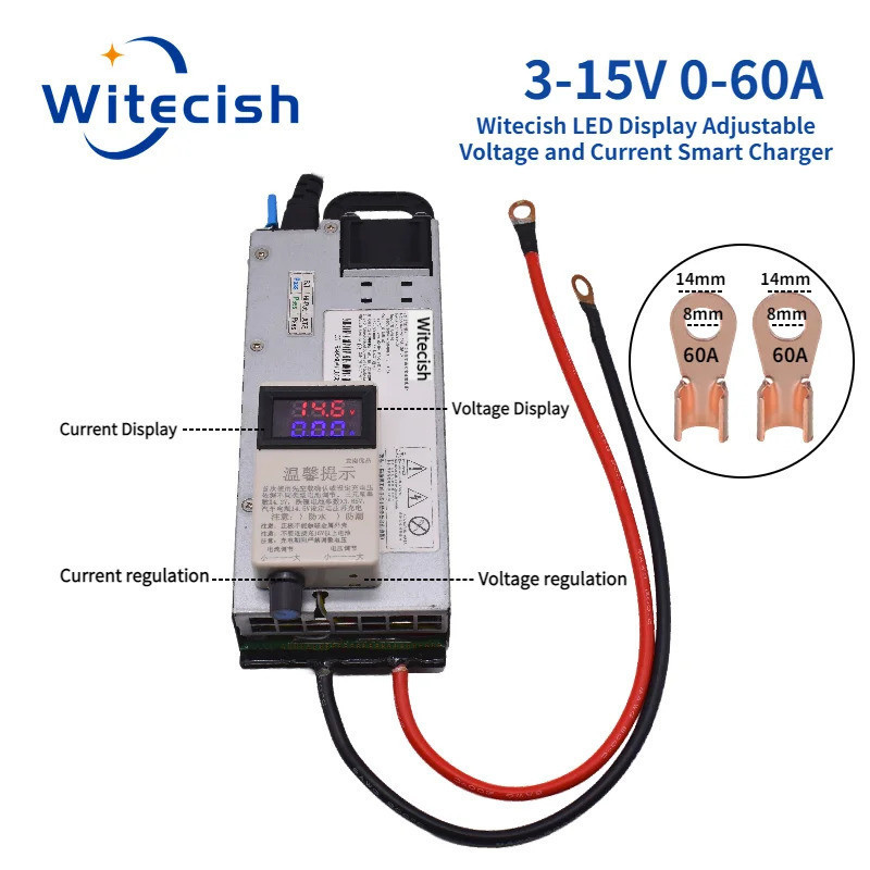 3-15V 3-60A 12V 60A ชาร์จ 14.6V 60A 12.6v 50A 40A 30A 20A แบตเตอรี่ลิเธียม Polymer สําหรับ lifepo4 แ