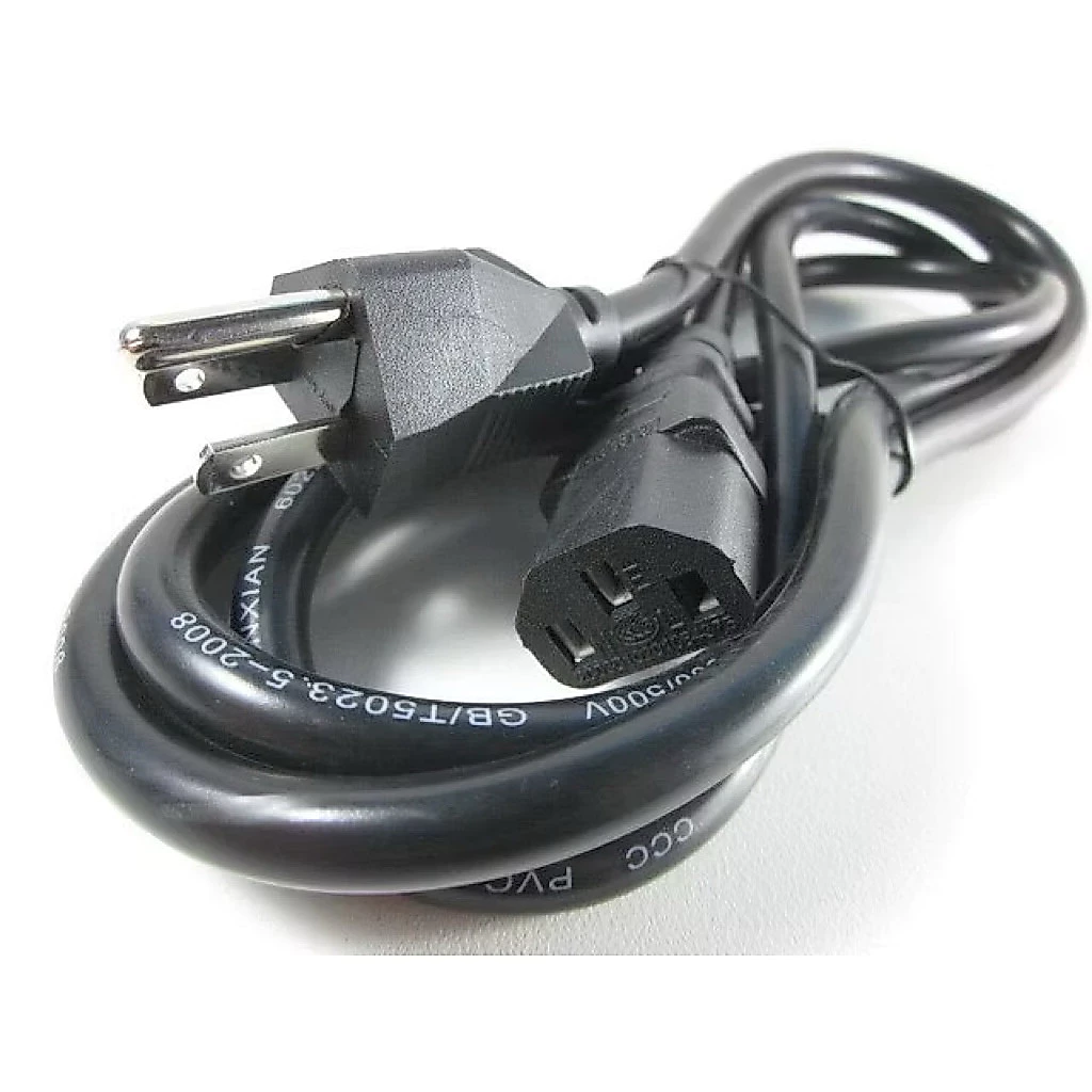 สายไฟเอซี (AC Power) 3x1.0mm ความยาว 1.8เมตร / 3เมตร / 5เมตร / 10 เมตร สำหรับคอมพิวเตอร์และเครื่องใช้ไฟฟ้า (Black)