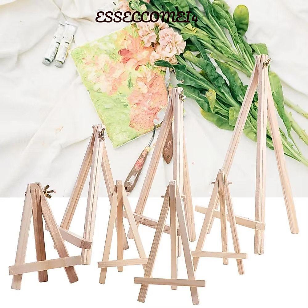 ESSECCOMEI4 ขาตั้งตั้งโต๊ะไม้พับได้ พกพาสะดวก สําหรับวางโทรศัพท์และวาดภาพ DIY