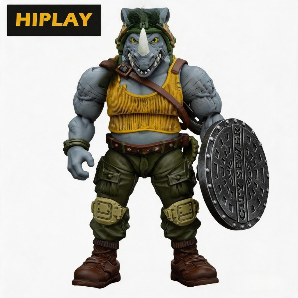 In Stock HiPlay JOYTOY 1/18 Scale TMNT-RockStandy Action Figure