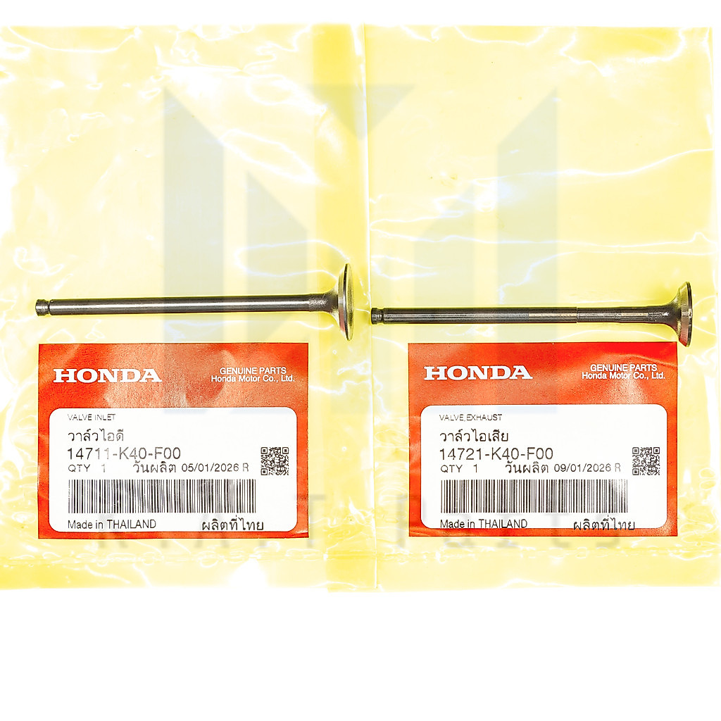 วาล์วไอดี,ไอเสีย PCX160,Lead,Giorno แท้ศูนย์ (14711-K40-F00),(14721-K40-F00)
