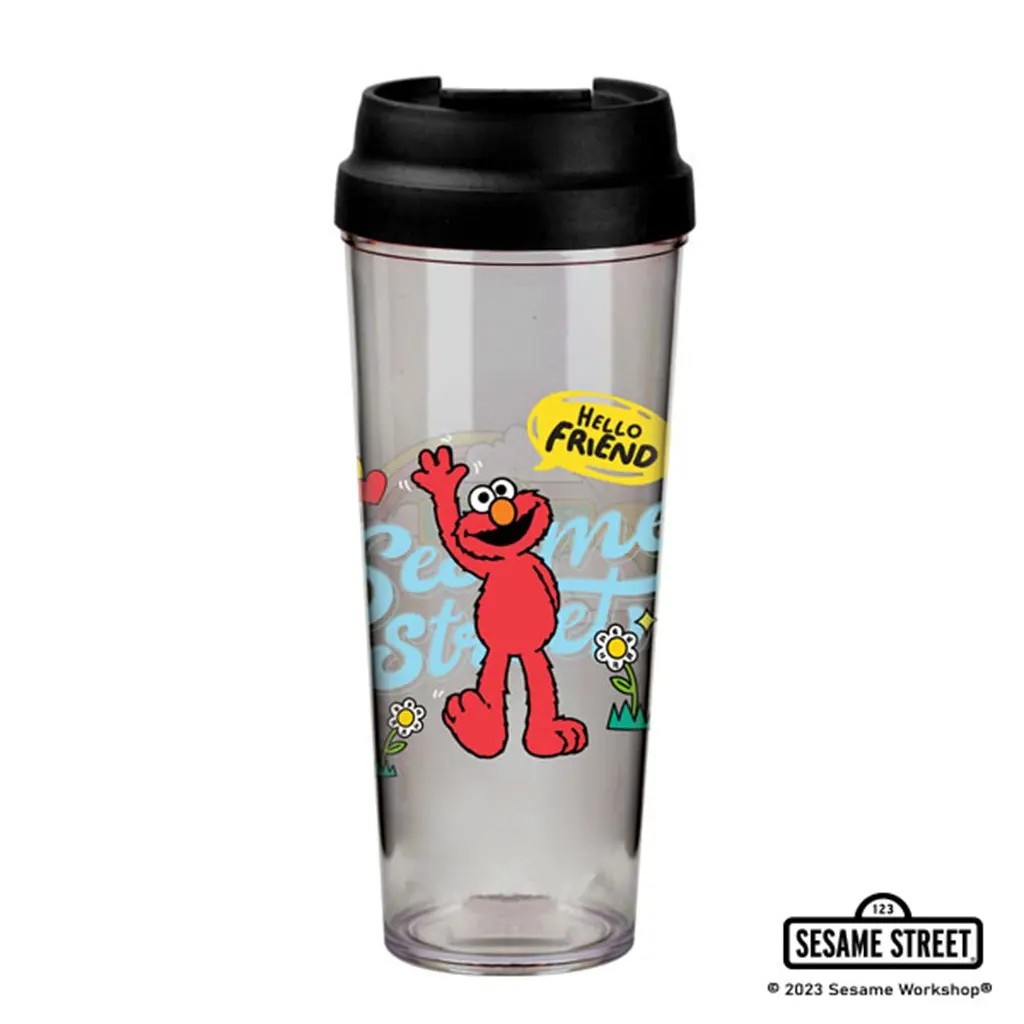 (STEM) SST3-แก้วน้ำ : Elmo Hello Friend Tumbler 24oz.-BK W90XH222 mm.