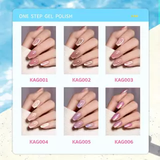 KARIOOO One Step Gel เจลทาเล็บ 3in1 ไม่ต้องทาเบส/ท็อปโค้ท แห้งไว 60 วิ ติดทนนาน พร้อมเครื่องอบ UV/LED