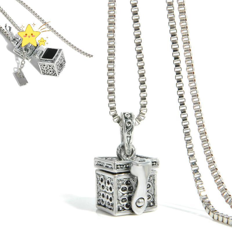 [JBTH] Silver Mini Keepsake Metal Urn Cremation จี้เครื่องประดับ Nelace Ash Holder [JB]
