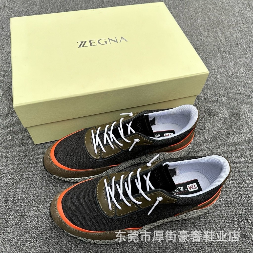ZEGNA รองเท้ากีฬากลางแจ้งสําหรับผู้ชายสไตล์ใหม่