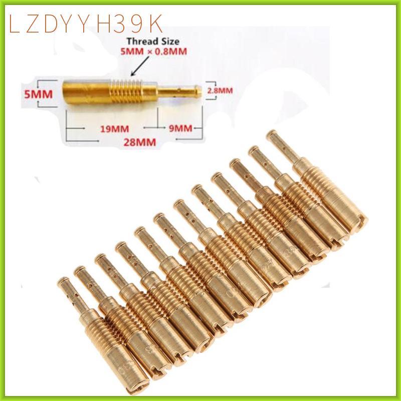 [lzdyyh39k] 12x คาร์บูเรเตอร์คาร์โบไฮเดรตชุดซ่อมช้า Pilot Jet 30 -52 สําหรับ PZ19 PB16/18/20