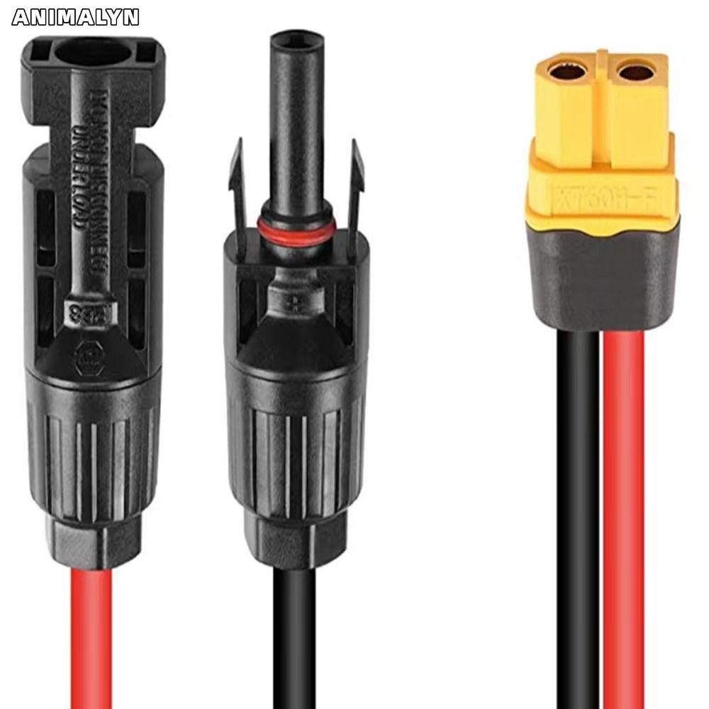 ANIMALYN MC4 to XT60 Cable, สายต่อ 14AWG ยืดหยุ่น, สถานีจ่ายไฟทองแดงบริสุทธิ์อเนกประสงค์แบบพกพา