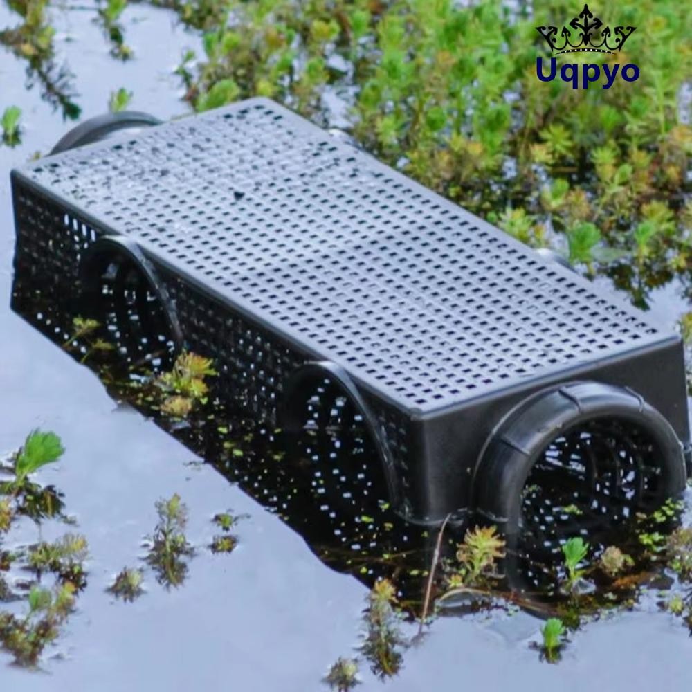 UQPYO กรงปลา 5 ชิ้น, หม้อตกปลาแถบสีดํา, กับดักลอชกับดักตกปลา Fishnet Finless Eel กรง
