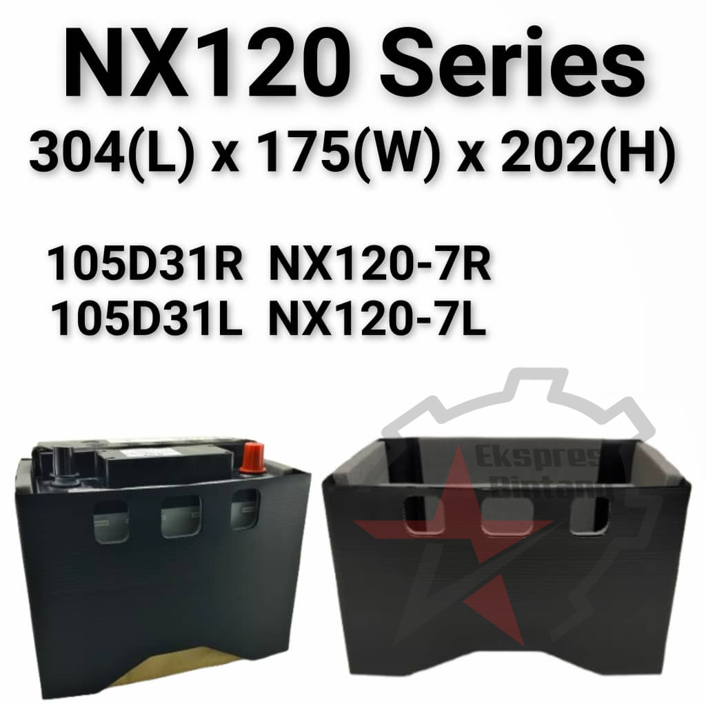 แบตเตอรี่ JACKET NX120 NX120-7L NX120-7R 105D31L 105D31R ฝาครอบป้องกันแบตเตอรี่รถยนต์ / ฝาครอบแบตเตอ