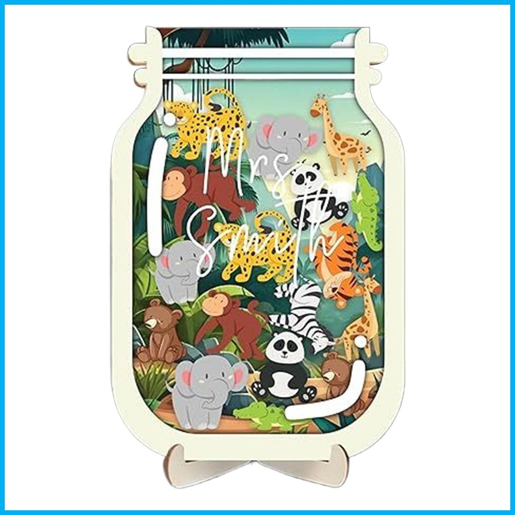 Class Reward Jar ห้องเรียน Incentive Jar สัตว์ Themed Beahavior ระบบการฝึกอบรมสําหรับกิจวัตรประจําวั