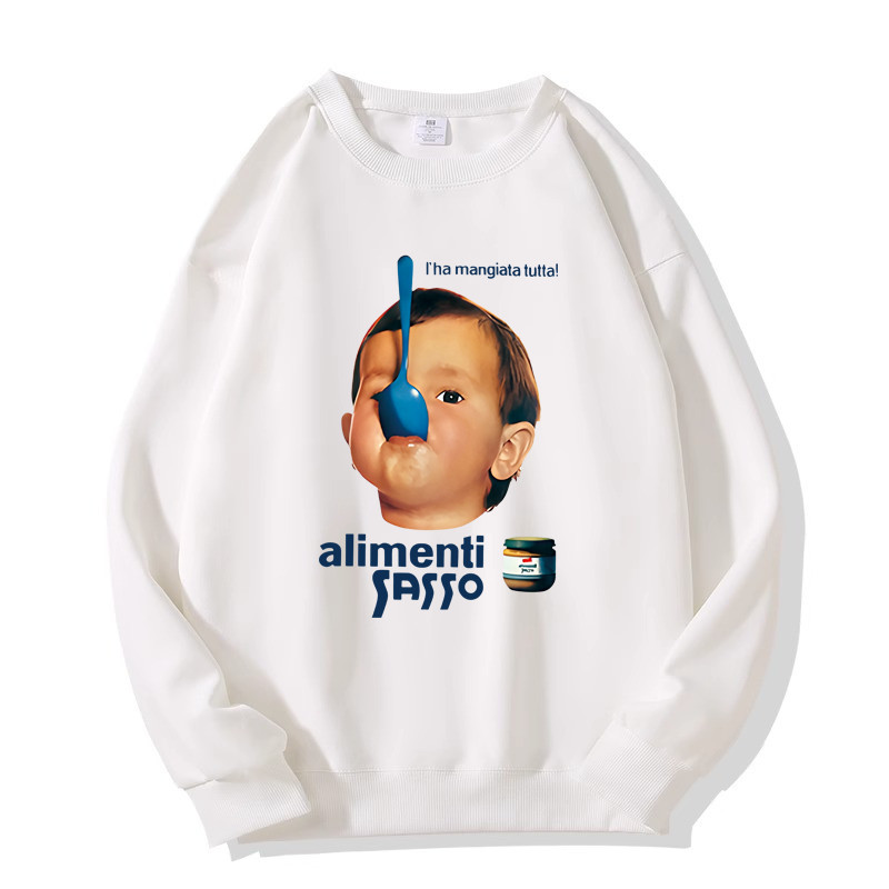 🚀 พร้อมส่งจากกรุงเทพ🚀 เสื้อกันหนาวแขนยาว เสื้อยืดคอกลมพิมพ์ลาย เสื้อเชิ้ตลำลองทรงหลวมใส่สบาย oversize M-XXL