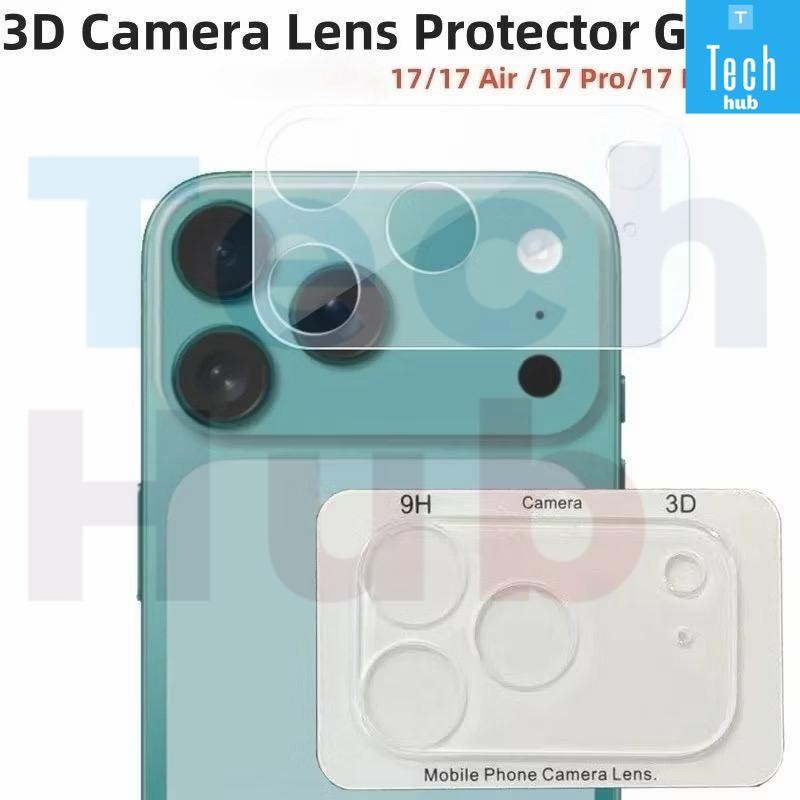 ส่งจากไทย ฟิล์มกระจกเลนส์กล้องใส สําหรับ lPhone 17 16 Pro Max เลนส์กล้องฟิล์มป้องกันหน้าจอ 16 Plus 1