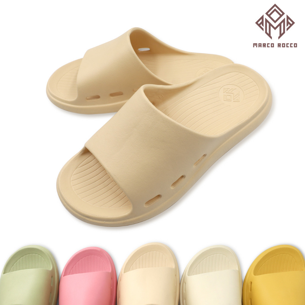 Marco Rocco รุ่น MR8002W รองเท้าแตะลําลอง รองเท้าแตะ แบบสวม สำหรับผู้หญิง ผู้ชาย กันลื่น พื้นนุ่ม หน