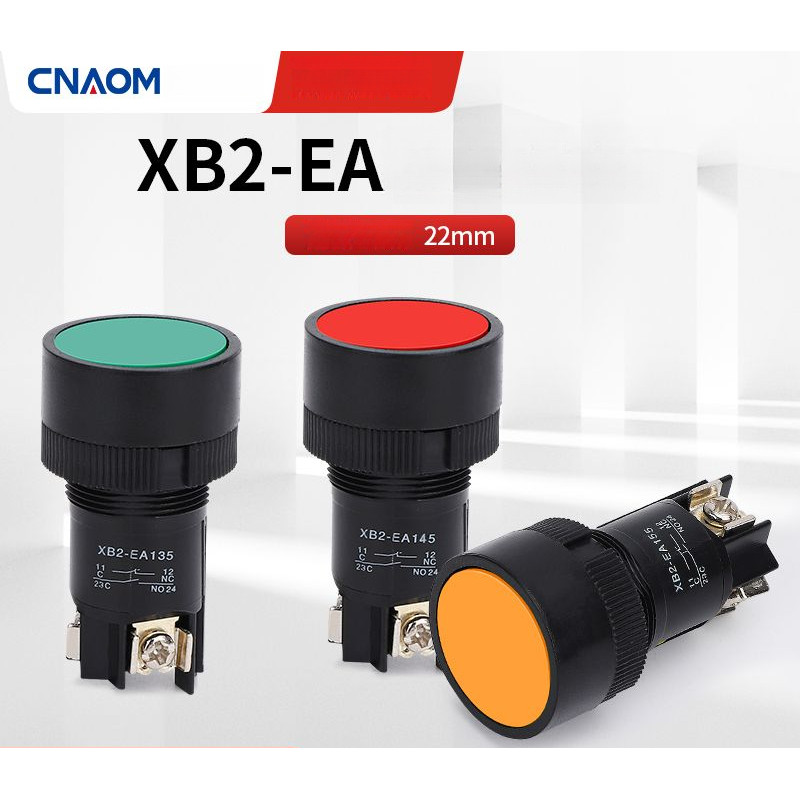 ปุ่มกดหัวแบน XB2-EA142 XB2-EA131 XB2-EA121 EA135 EA145 ราคาประหยัด