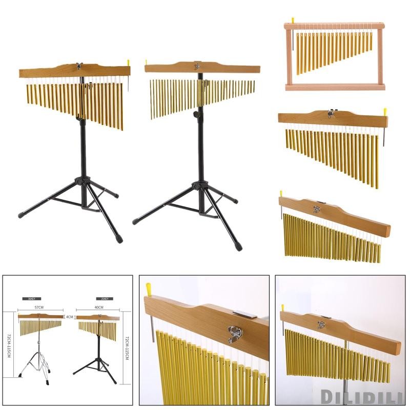 [Dilidili] Golden Bar Chimes Single-row สําหรับโต๊ะเพอร์คัชชันสมาธิโยคะ