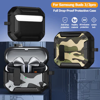 เคสแอร์พอด Case For Samsung Galaxy Buds 3 Pro / 3Pro ระบบ Save Lock ล็อกได้ป้องกันฝาเปิด กันกระแทก เคสหูฟัง ฝาครอบ