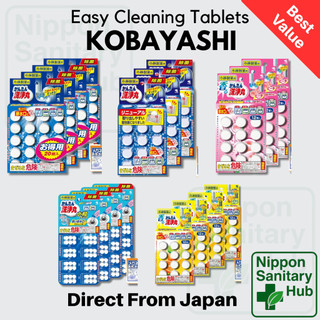 Kobayashi Easy Cleaning Tablets Regular Citrus Peach Small Type Drain Cleaner Deodorizer Bundle