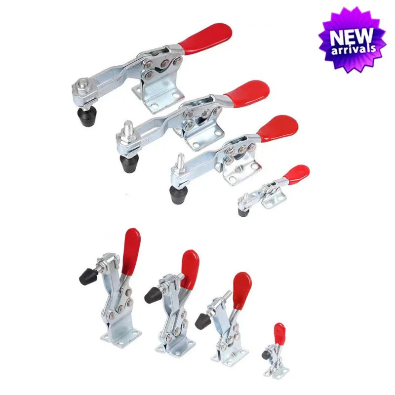 2 ชิ้นสลับ Clamp 201A/201B/201C/225D Heavy Duty แนวนอน Quick Release Toggle Clamps ชุด Clamps งานไม้