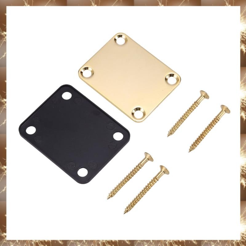 (OKB)แผ่นคอสีทองพร้อมสกรู 4 ชิ้นสําหรับกีตาร์ไฟฟ้า Strat