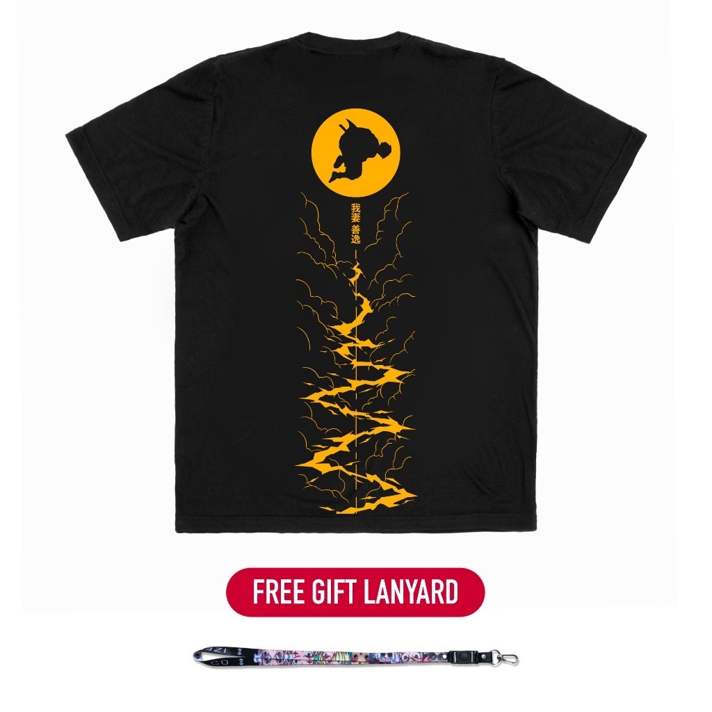 Ready Stock Demon Slayer T-shirt Unisex Demon Slayer Zenitsu KAOS ANIME T-Shirt Baju Anime Shirt Pur