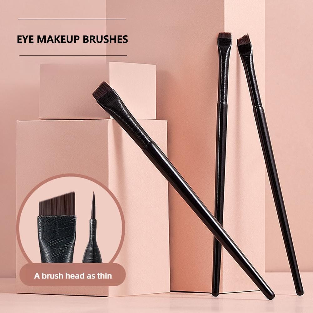Sickle Eyeliner Brush Beveled Ultra-fine Flat Eye Makeup Eye Face Silkworm Brush Detail Brush P5z6
