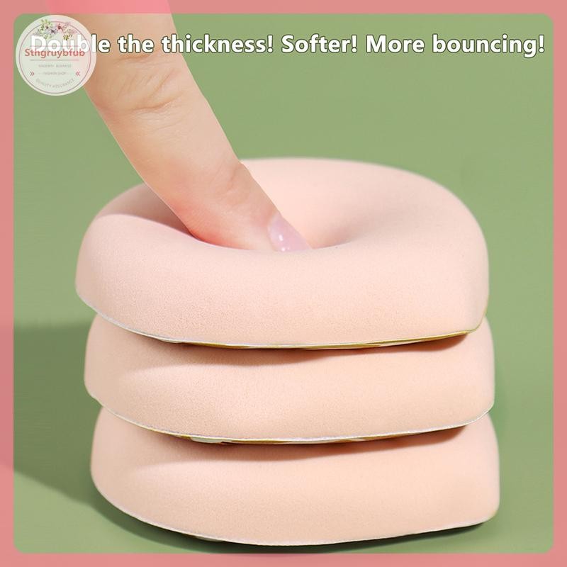 STHB แต่งหน้าฟองน้ําพัฟแต่งหน้า XL แป้งคอนซีลเลอร์ Super Soft Elastic Cotton Face Base Make Up พัฟเค