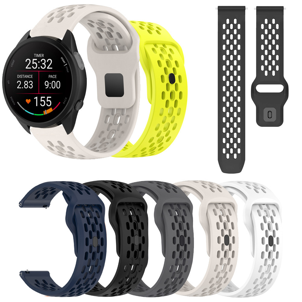 สายซิลิโคน 18/20/22 มม. สำหรับ Garmin Forerunner 265 255 245 255S 265S 245M 645 645M 55 158 165 ดนตรี 970 570 42 มม. อุปกรณ์เสริมนาฬิการะบายอากาศ 47 มม.