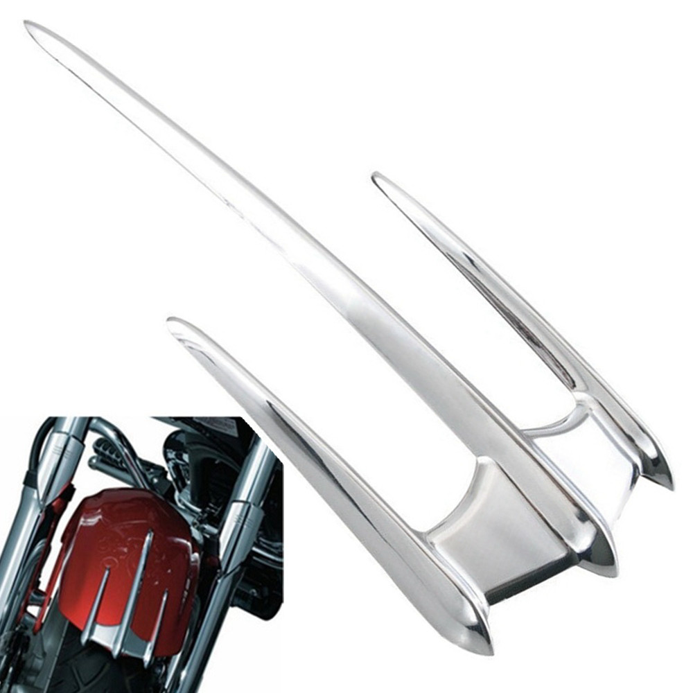 รถจักรยานยนต์ ABS ด้านหน้า Fender ฝาปิด Trim Mudguard Tip Accent Chopper Bobber Custom Cafer E-Bike สกู๊ตเตอร์ Motocross Moped Quad Dirt Bike Cruiser ATV UTV ADV