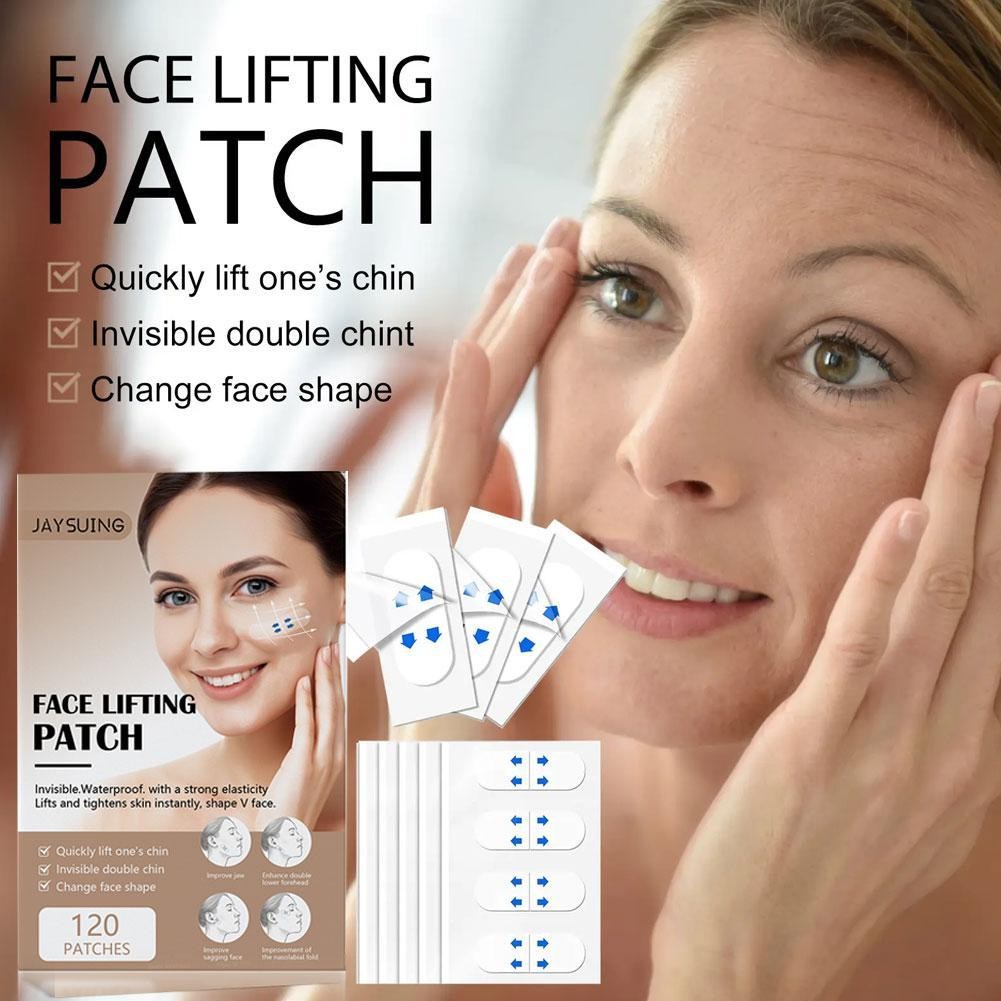 ที่มองไม่เห็น V Face Lifting เทปกําจัดริ้วรอยสติกเกอร์ Aging Patch Facial คอคาง Firming H2z7