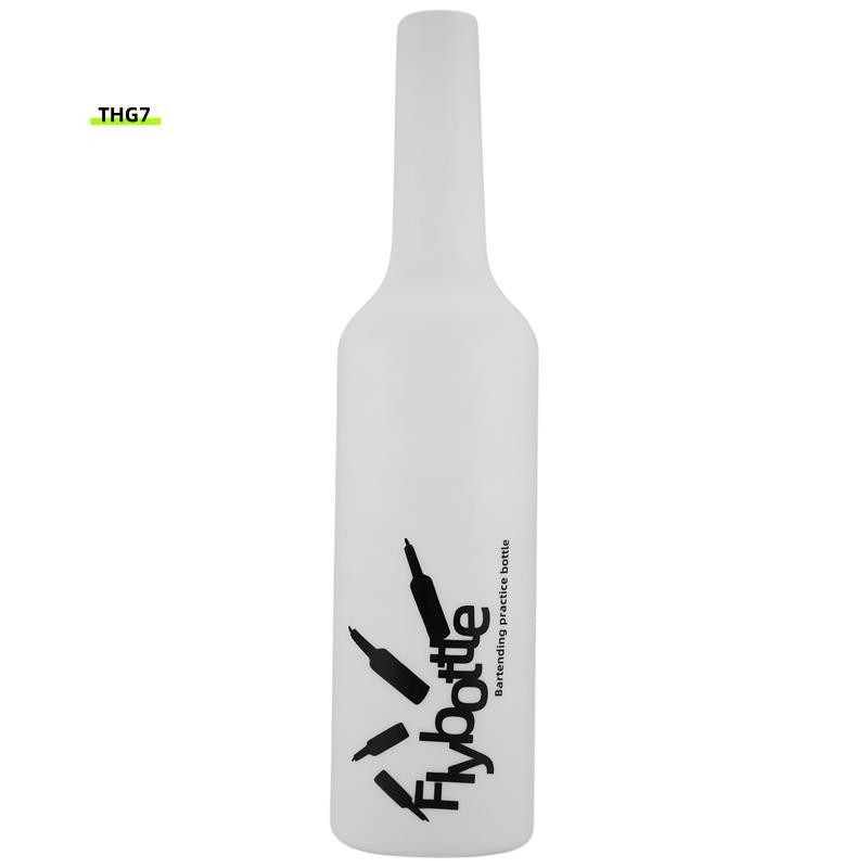 Belinda7White Flair Bartender Bartending Practice Silicone Bar Pub Bottle Wine Cocktail Shaker