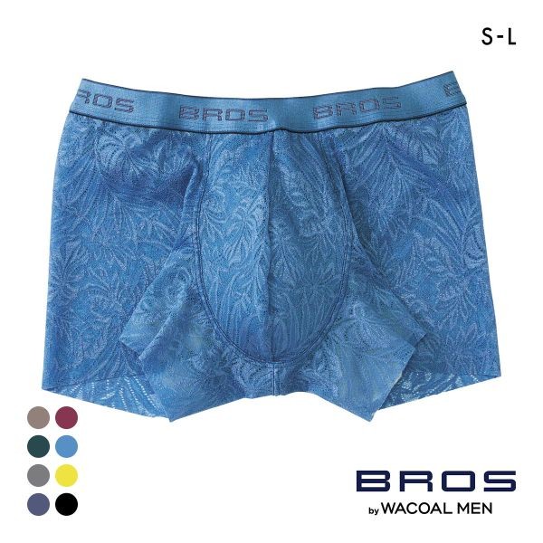 BROS by WACOAL MEN tropical leaf lace breathable boxer briefs (Sizes M-L)(40GT3341ML)(Direct from Ja