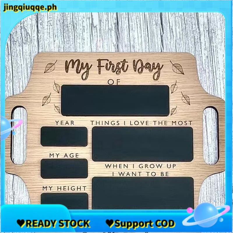 ป้ายวันแรกของโรงเรียน-กระดานภาพหน่วยความจําแบบใช้ซ้ําได้พร้อมที่จับกลับไปโรงเรียนเริ่มต้นสถานรับเลี้