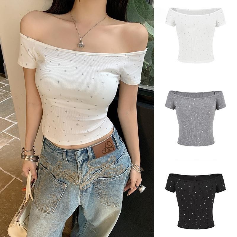 โมเสส ราชินี อเมริกันย้อนยุค เสื้อสายพานแขนสั้น เอวแน่น สลิมฟิต สำหรับผู้หญิง ฤดูร้อนปี