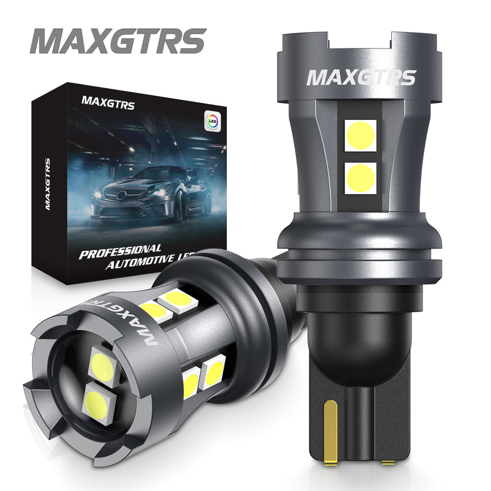 MAXGTRS 2 ชิ้น T15 หลอดไฟ LED W16W ไฟท้าย LED Canbus ไม่มีข้อผิดพลาด 3030 10-SMD 912 921 ไฟ LED 12 โวลต์รถย้อนกลับ 2000LM 6000 พัน