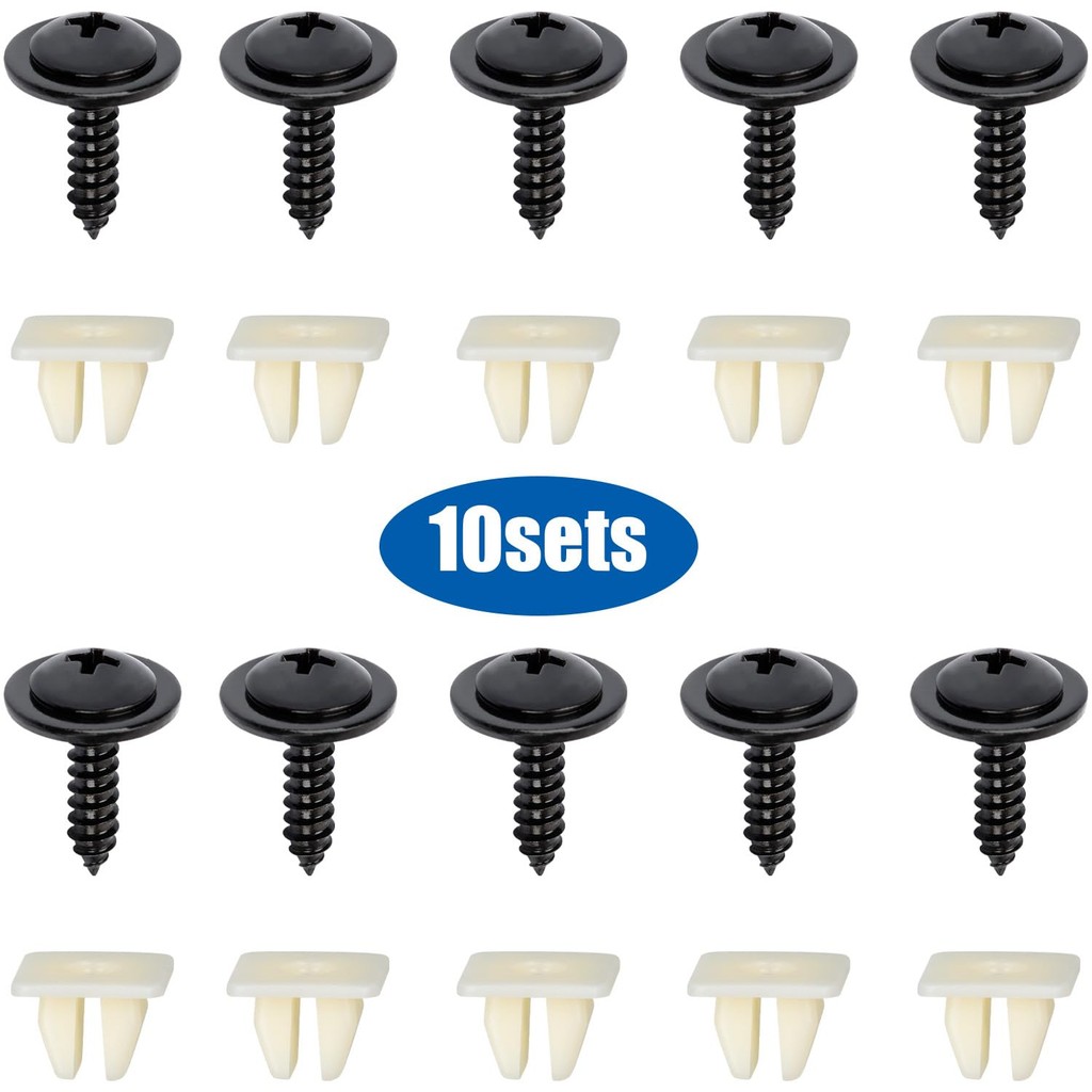 OAUTOO 10 ชุด Fender Liner & Splash Shield Tapping สกรู Grommet Kit สําหรับ Honda & Acura 90114-SE0-