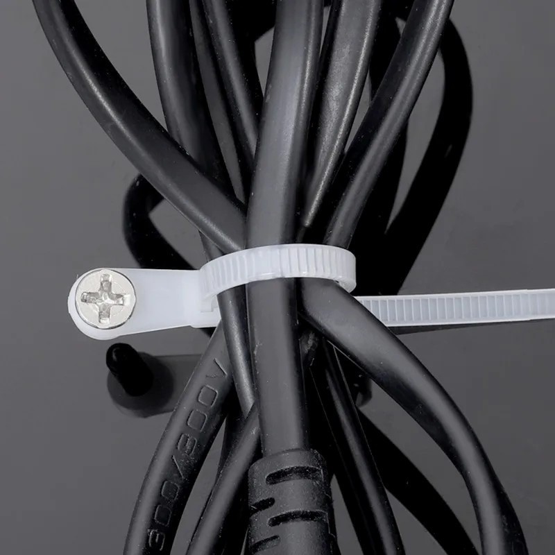 สายรัดไนลอนพร้อมรูสกรู - สายรัดมัดล็อคตัวเอง - ห่วงยึดอเนกประสงค์, 100/300/500 ชิ้น - รูปที่ 2