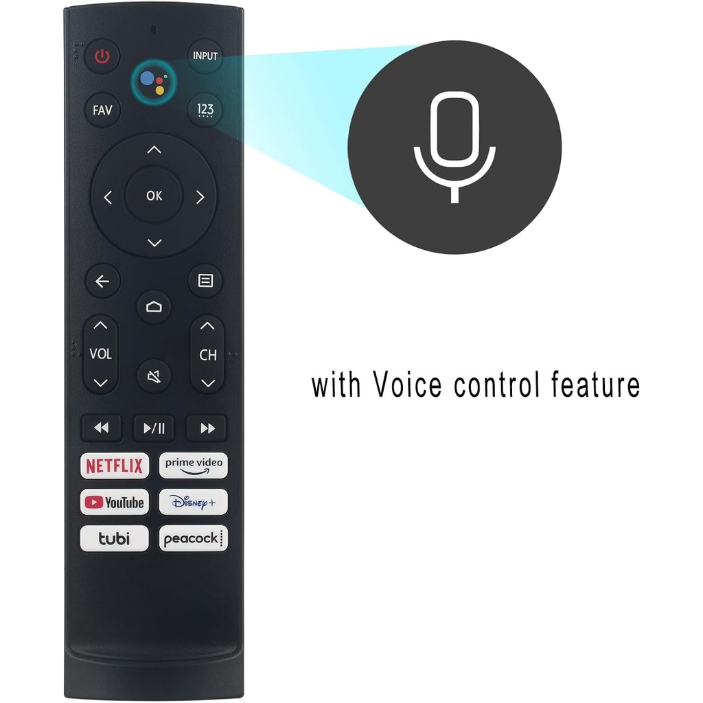 ERF3A90 เปลี่ยนเสียงรีโมทคอนโทรลสําหรับ Hisense Android สมาร์ททีวี 75U9DG 55U8G 65U8G 55U7G 65U7G 75