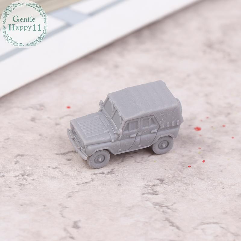 GentleHappy 1 PCS 1/144 Scale UAZ-469 4x4 ยูทิลิตี้แสงสีเทารุ่นรถ 3D การพิมพ์ขนาดรุ่น Jeep รุ่น TH