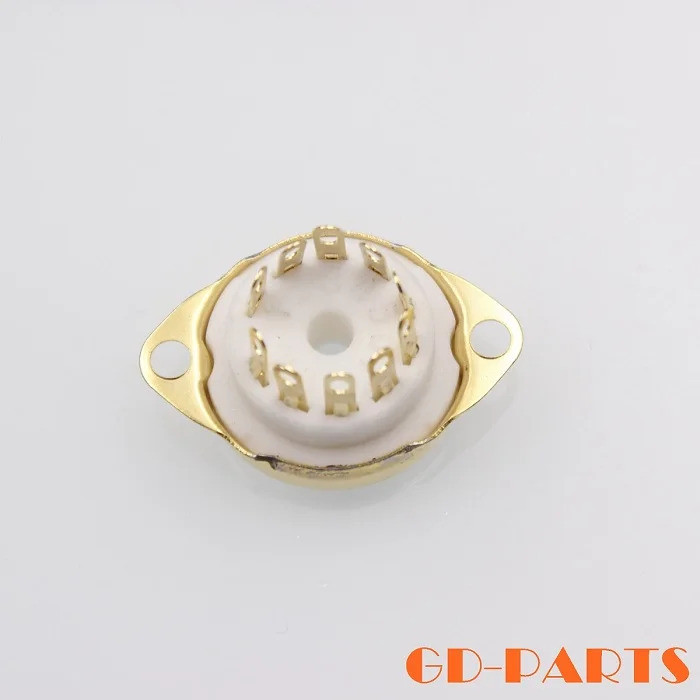10Pin เซรามิค Electron สูญญากาศหลอดซ็อกเก็ตสําหรับ 6X9 6U9 6AF9 6AB9 Hifi Audio Tube Amplifier DIY แ