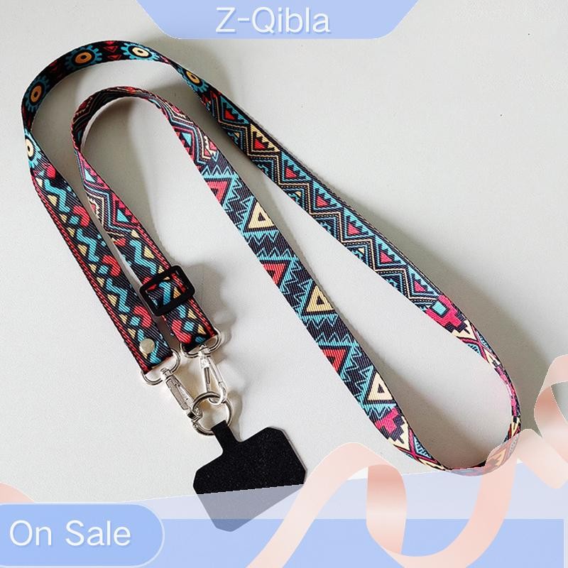 [Z-Qibla-t] ความคิดสร้างสรรค์โทรศัพท์ Lanyard Anti-Loss ยาว Crossbody สายคล้องคอปรับกล้องเชือกแขวนสํ