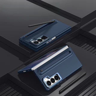 ใหม่สําหรับ Samsung Z Fold7 Casing Fold7/6/5/4/3 Stand Pen Slot Case Film Integrated With Pen Phone Case