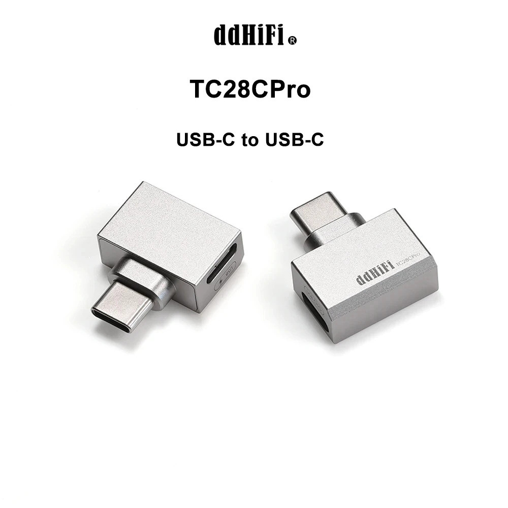 DDHiFi TC28CPro USB-C to USB-C OTG และ Power Adapter สําหรับโทรศัพท์ Android, iPad, PC, เพลิดเพลินไป