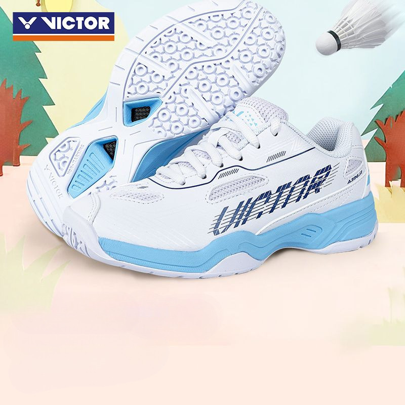 VICTOR น้ำหนักเบา  รองรับแรงกระแทก A396JRรองเท้ากีฬาแบดมินตันสำหรับเด็กชายและเด็กหญิง