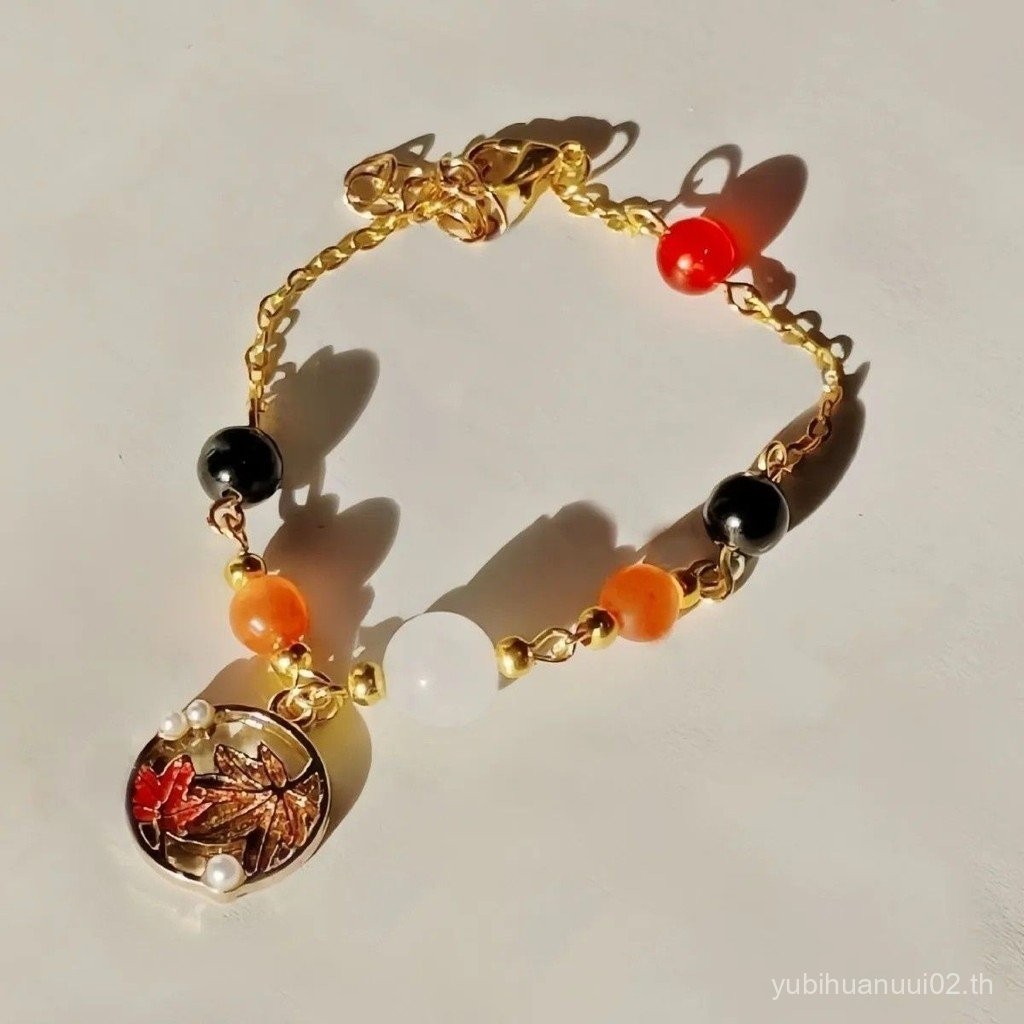丨 Maple Wanye 丨 Genshin Impression Couple Bracelet Handmade Opal Original Bracelet Peripheral Two-Di